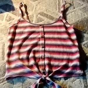 Youth American Eagle Striped Tank